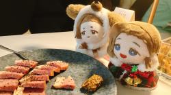 あいがも肉をみるぬい、2人